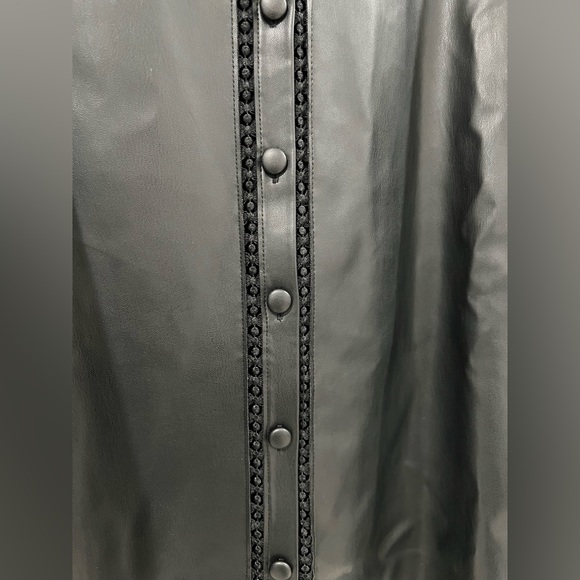 ZARA faux leather overshirt - Picture 3 of 6